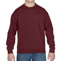 Maroon - Front - Gildan Childrens-Kids Heavy Blend Drop Shoulder Sweatshirt