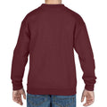 Maroon - Back - Gildan Childrens-Kids Heavy Blend Drop Shoulder Sweatshirt