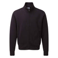 Black - Front - Russell Mens Authentic Sweat Jacket