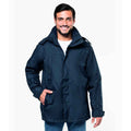 Navy - Side - Kariban Mens 3 in 1 Fleece Jacket