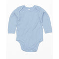 Dusty Blue - Front - Babybugz Baby Organic Long-Sleeved Bodysuit