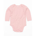 Powder Pink - Front - Babybugz Baby Organic Long-Sleeved Bodysuit