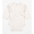 Natural - Front - Babybugz Baby Organic Long-Sleeved Bodysuit