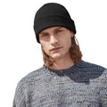 Black - Lifestyle - Beechfield Unisex Adult Organic Cotton Fine Knit Beanie