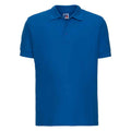 Azure - Front - Russell Mens Ultimate Cotton Pique Polo Shirt