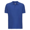 Bright Royal Blue - Front - Russell Mens Ultimate Cotton Pique Polo Shirt