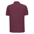 Burgundy - Back - Russell Mens Ultimate Cotton Pique Polo Shirt