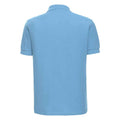 Sky Blue - Back - Russell Mens Ultimate Cotton Pique Polo Shirt