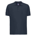 French Navy - Front - Russell Mens Ultimate Cotton Pique Polo Shirt