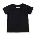 Black - Front - Larkwood Baby Plain T-Shirt