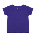 Purple - Front - Larkwood Baby Plain T-Shirt