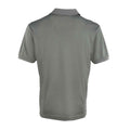 Dark Grey - Back - Premier Mens Coolchecker Pique Polo Shirt