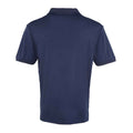 Navy - Back - Premier Mens Coolchecker Pique Polo Shirt