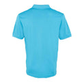 Turquoise - Back - Premier Mens Coolchecker Pique Polo Shirt