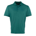 Bottle Green - Front - Premier Mens Coolchecker Pique Polo Shirt