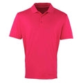 Hot Pink - Front - Premier Mens Coolchecker Pique Polo Shirt