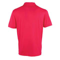 Hot Pink - Back - Premier Mens Coolchecker Pique Polo Shirt