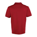 Burgundy - Back - Premier Mens Coolchecker Pique Polo Shirt