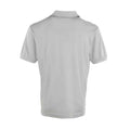 Silver - Back - Premier Mens Coolchecker Pique Polo Shirt