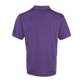 Purple - Back - Premier Mens Coolchecker Pique Polo Shirt