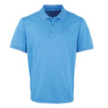 Sapphire Blue - Front - Premier Mens Coolchecker Pique Polo Shirt