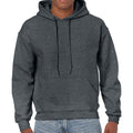 Dark Heather - Front - Gildan Unisex Adult Heavy Blend Hoodie