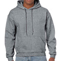 Graphite Heather - Front - Gildan Unisex Adult Heavy Blend Hoodie