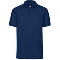 Navy - Front - Fruit of the Loom Mens Pique Polo Shirt