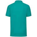 Emerald - Back - Fruit of the Loom Mens Pique Polo Shirt