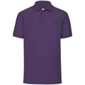 Purple - Front - Fruit of the Loom Mens Pique Polo Shirt