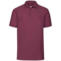 Burgundy - Front - Fruit of the Loom Mens Pique Polo Shirt