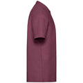 Burgundy - Side - Fruit of the Loom Mens Pique Polo Shirt