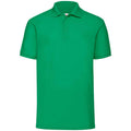 Kelly Green - Front - Fruit of the Loom Mens Pique Polo Shirt