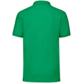 Kelly Green - Back - Fruit of the Loom Mens Pique Polo Shirt