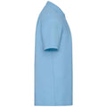 Sky Blue - Side - Fruit of the Loom Mens Pique Polo Shirt