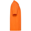 Orange - Side - Fruit of the Loom Mens Pique Polo Shirt