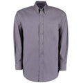 Charcoal - Front - Kustom Kit Mens Oxford Classic Long-Sleeved Shirt