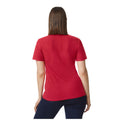 Cherry Red - Back - Gildan Womens-Ladies Double Piqué Polo Shirt