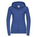 Bright Royal Blue - Front - Russell Womens-Ladies Authentic Full Zip Hoodie