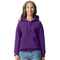 Purple - Front - Gildan Unisex Softstyle Midweight Hoodie