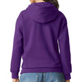 Purple - Back - Gildan Unisex Softstyle Midweight Hoodie