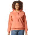 Tangerine - Front - Gildan Unisex Softstyle Midweight Hoodie