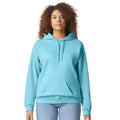 Sky Blue - Front - Gildan Unisex Softstyle Midweight Hoodie