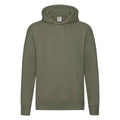 Classic Olive - Front - Fruit of the Loom Mens Premium Hoodie