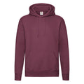 Burgundy - Front - Fruit of the Loom Mens Premium Hoodie