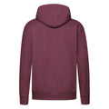 Burgundy - Back - Fruit of the Loom Mens Premium Hoodie