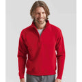 Red - Front - Fruit of the Loom Mens Premium Polycotton Sweatshirt