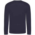 French Navy - Back - AWDis Cool Mens Moisture Wicking Long-Sleeved T-Shirt