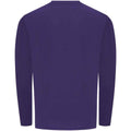 Purple - Back - AWDis Cool Mens Moisture Wicking Long-Sleeved T-Shirt