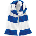 Bright Royal Blue-White - Front - Beechfield Unisex Adult Stadium Scarf